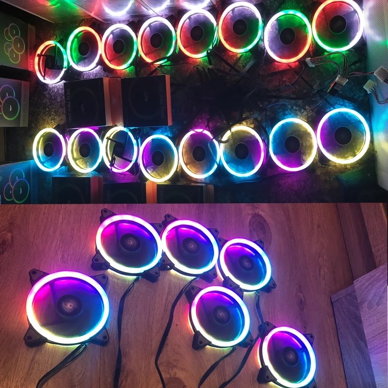 DarkFlash RGB PC чехол вентилятор 120 мм компьютерные корпуса Процессор охлаждающими