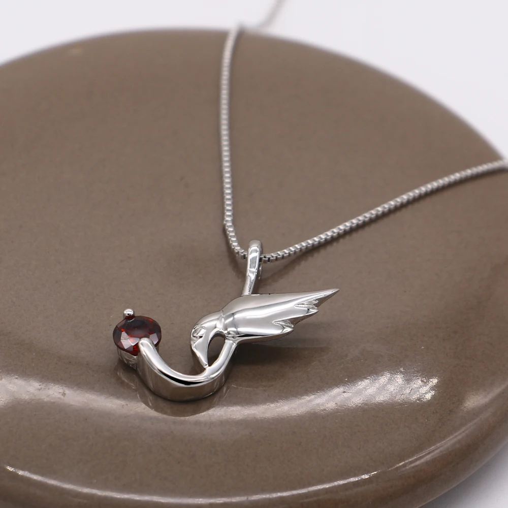 Модный простой Ласточка 925 Серебряное колье с подвесками женские ключицы цепи