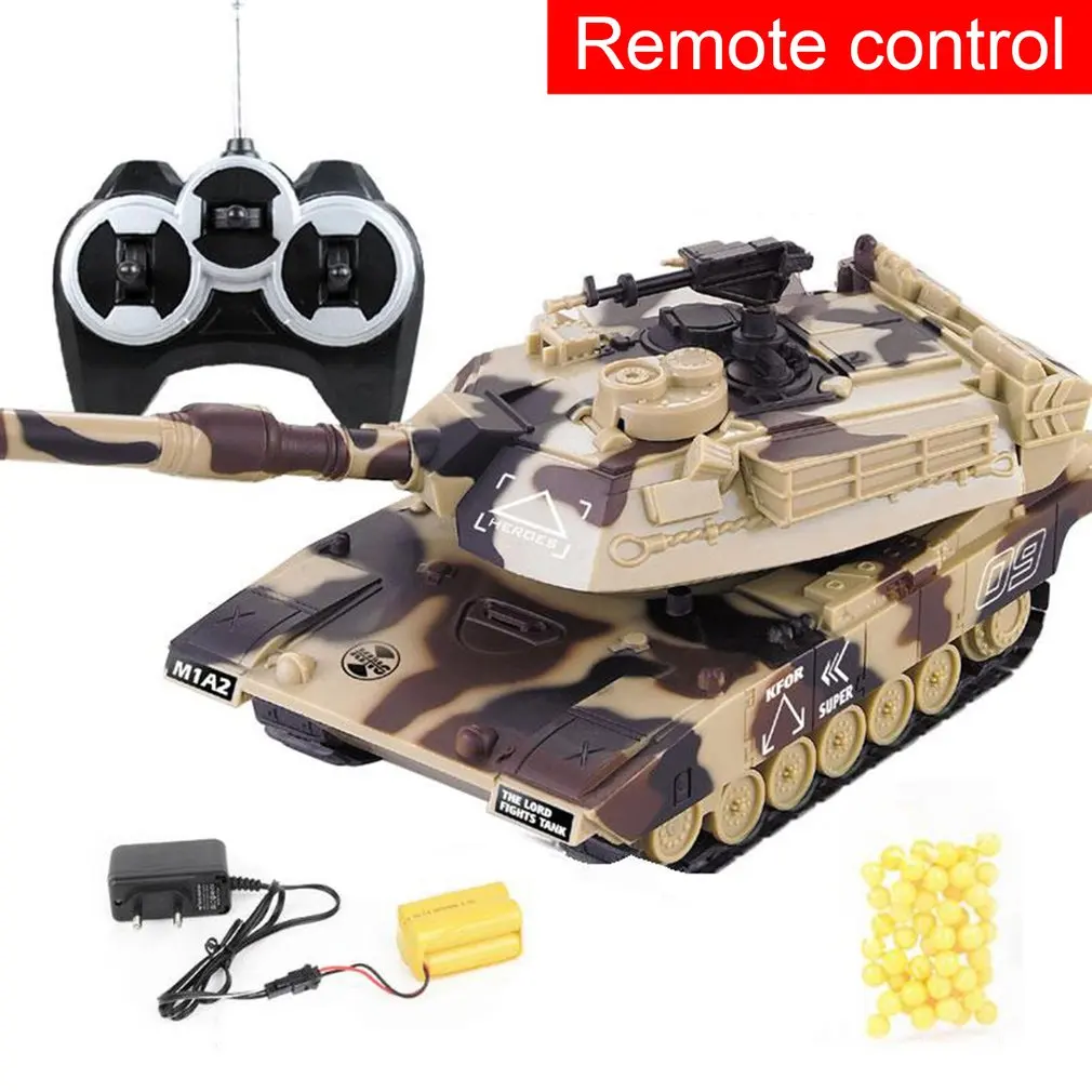 RC M1A2 Green 1:32 RC боевой гусеничный Танк Тактический автомобиль основной боевой военный Танк дистанционного управления с пулями модели электронных игрушек - Цвет: RC M1A2 Green