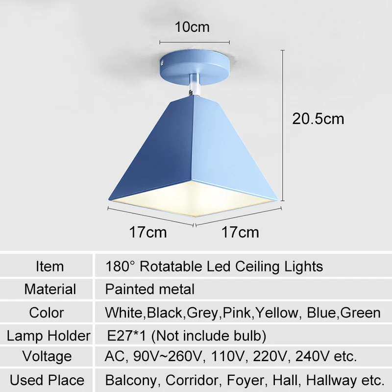 Светодиодный потолочный светильник Скандинавский современный E27 светодиодный