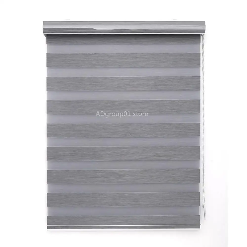 Горизонтальные Winsharp плотные полосатые двойные роликовые жалюзи дневные и ночные