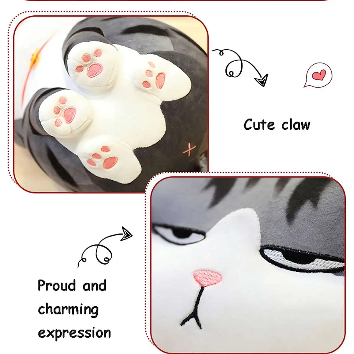 

30/40cm Plush Toys Animal Cat Cute Creative Soft Toys Cushion Stuffed Gift Doll Owl Puppies Pillow Gift