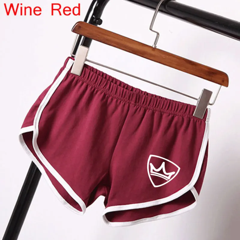 

Fashion Women Crown Print Casual Shorts Summer Running Yoga Shorts Elastic Sexy Fitness Shorts