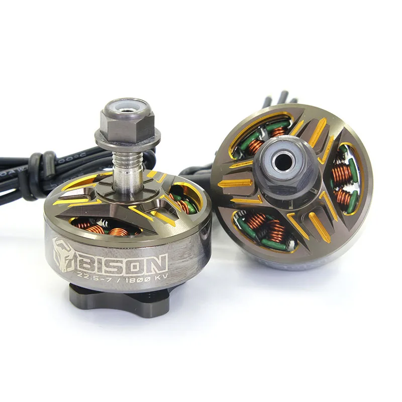 RCINPOWER BISON 22,5-7 кв 5-6S кВ 3-4S FPV Бесщеточный двигатель для FPV гоночного фристайла большого радиуса действия Запчасти для мультикоптера дрона