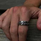 Кольцо-Спиннер мужское из нержавеющей стали, 8 мм