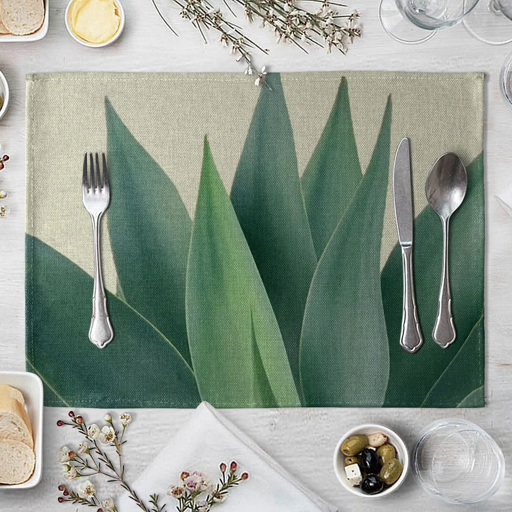 Настольный коврик с рисунком кактуса Plpacemat настольная салфетка кухонная