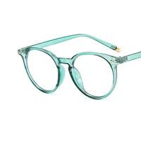 unisex round anti blue light blocking glasses women plastic frame men classic transparent eyeglasse filter reduces female