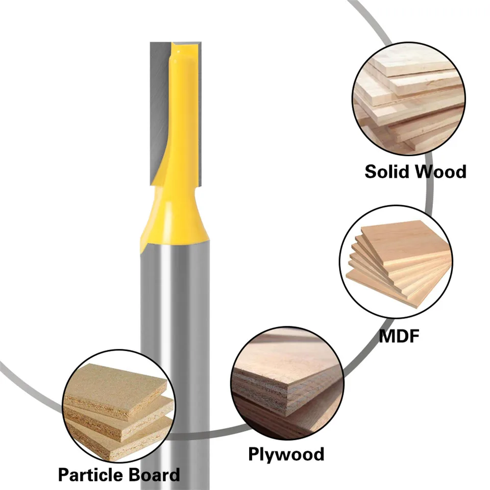 

KTCO 8mm Cleaning Bottom Engraving Bit Solid Carbide Router Bit Woodworking Tools Cnc Milling Cutter Endmill