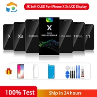 jk soft oled screen for iphone x xs lcd display touch screen digitizer assembly no dead pixel replacement parts