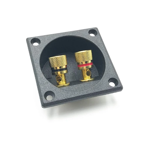 1 шт. автомобильный HIFI стерео 2-полосный динамик, Клемма, Круглый квадратный пружинный штекер, соединительный столб, штекер и разъем для сабвуфера - изображение