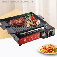 Hot 26cm Medical Stone Barbecue Frying Grill Pan Rectangle Non-Stick Grill Cookware Korean BBQ Tray Barbecue Plate Black