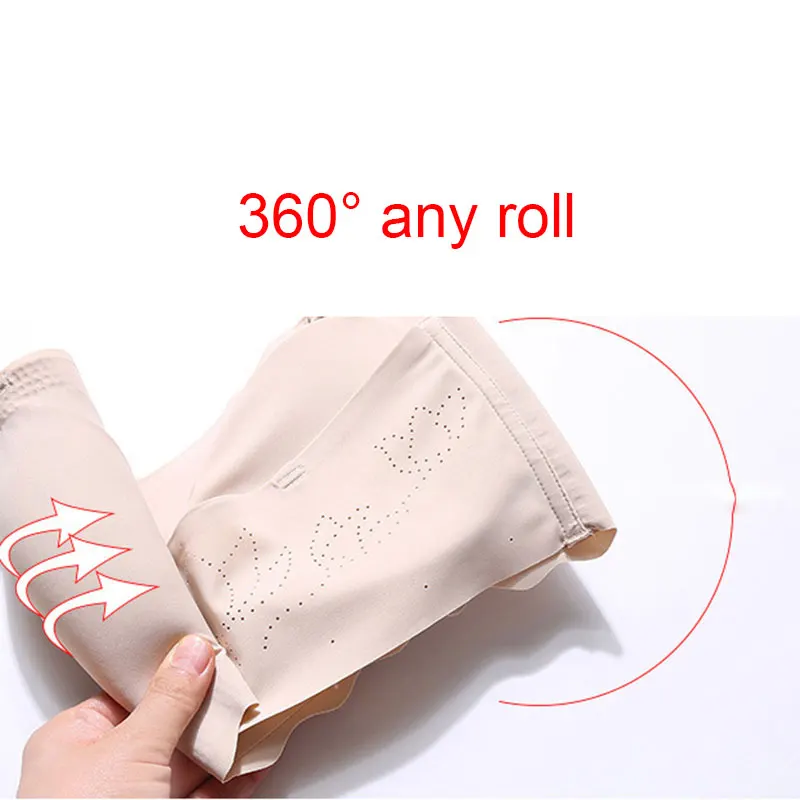 

Ice Silks Air Bra No Sliding Strapless Bra Anti-slip Wireless Padded Underwear Seamless Bra H9