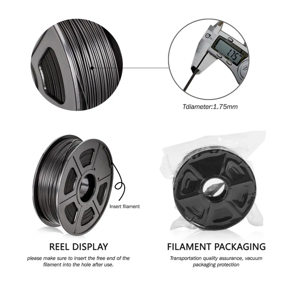 Enotepad 1.75mm PLA PLUS Filament for 3D printing with +-0.02mm tolerance and no bubble PLA+ harmless material