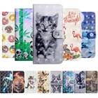 Чехол-книжка для Xiaomi Mi A3, роскошный чехол из искусственной кожи с кошкой волком для телефона Xiaomi Mi A3 MiA3 MA3, чехол Etui Capinha Coque