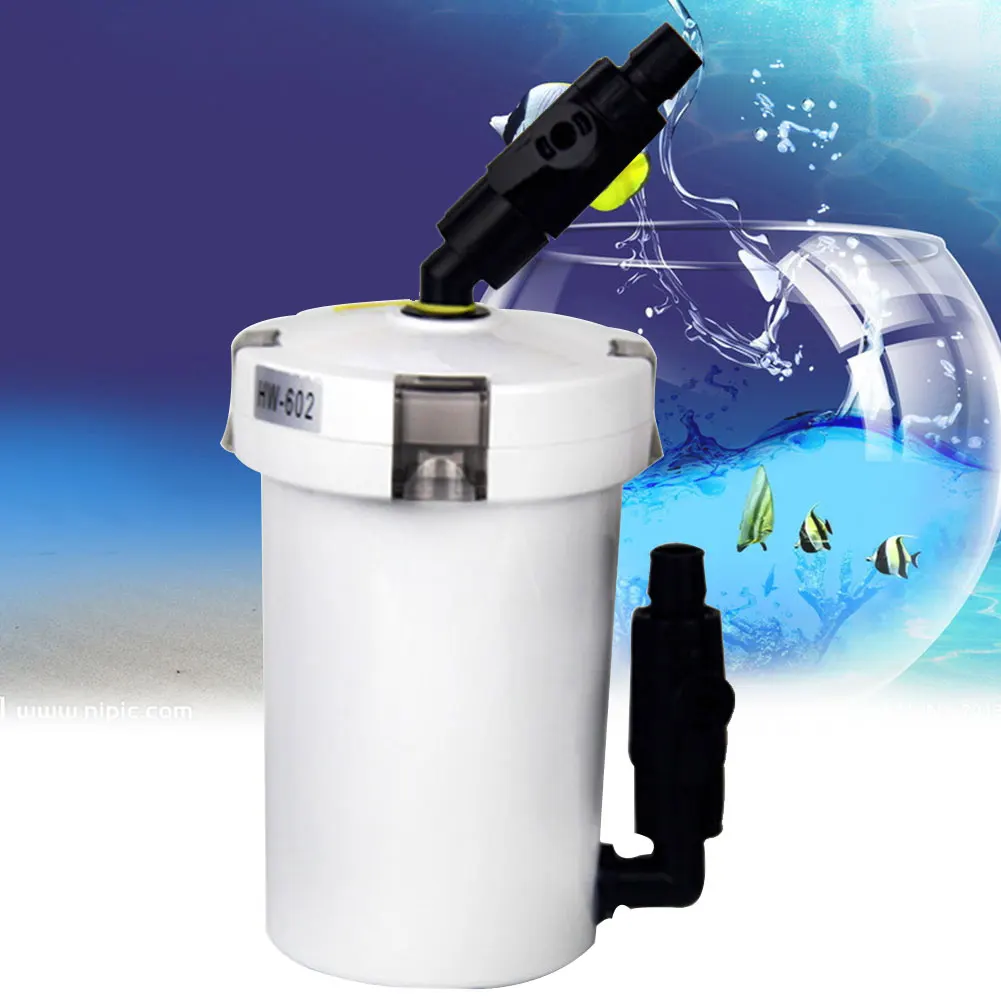 

6W 400L/h Fish Tank Water Purifying Durable Pump Table Top Aquarium Mini Outer Home External Canister Filter Filtration System
