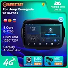 Автомагнитола для Jeep Renegade, мультимедийный проигрыватель на Android, с GPS, для Jeep Renegade 2016, 2017, 2018, 2019, 2020, типоразмер 2 Din