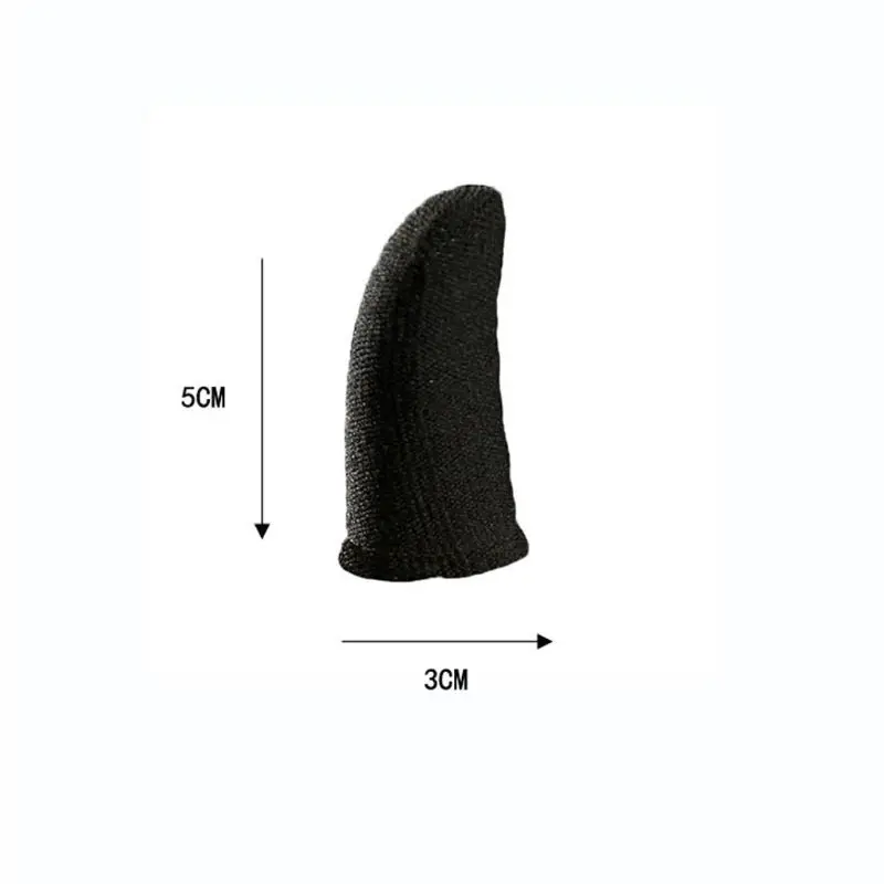 

5Pair Carbon Fiber Finger Sleeve Non-slip Breathable Finger Gaming Gloves for -iPhone/An-droid/iOS Mobile Phone
