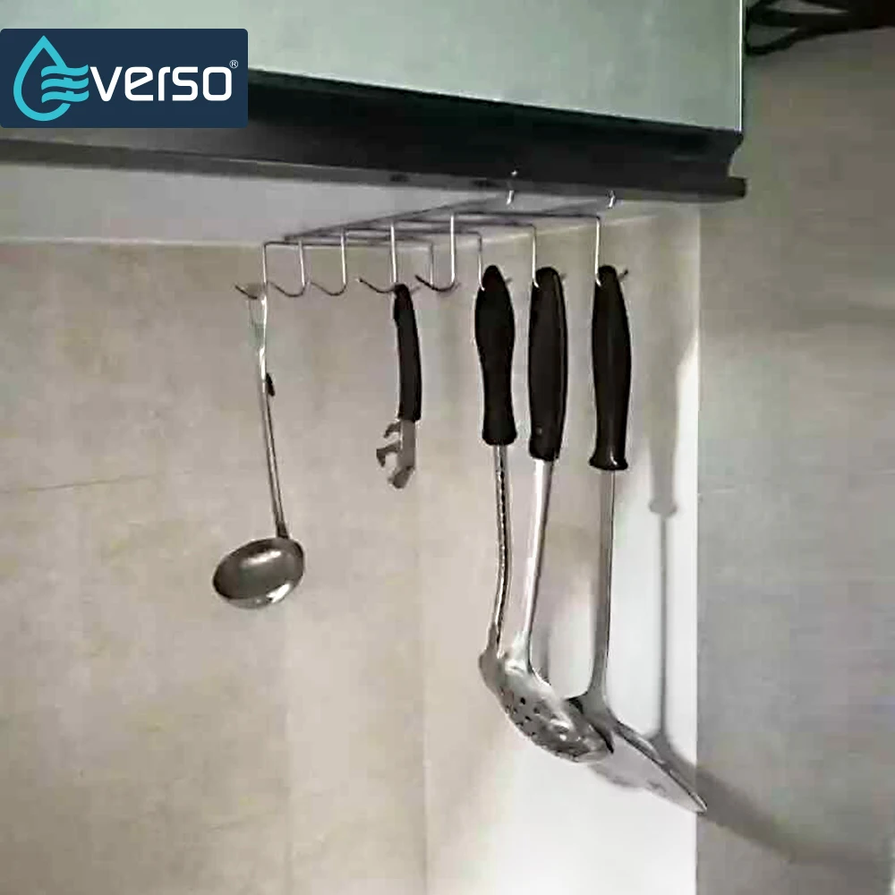 Стеллаж для хранения кухонного шкафа полка подвесной крючок органайзер одежды