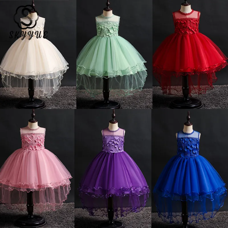 Skyyue цветочные платья для девочек на свадьбу с круглым вырезом без рукавов