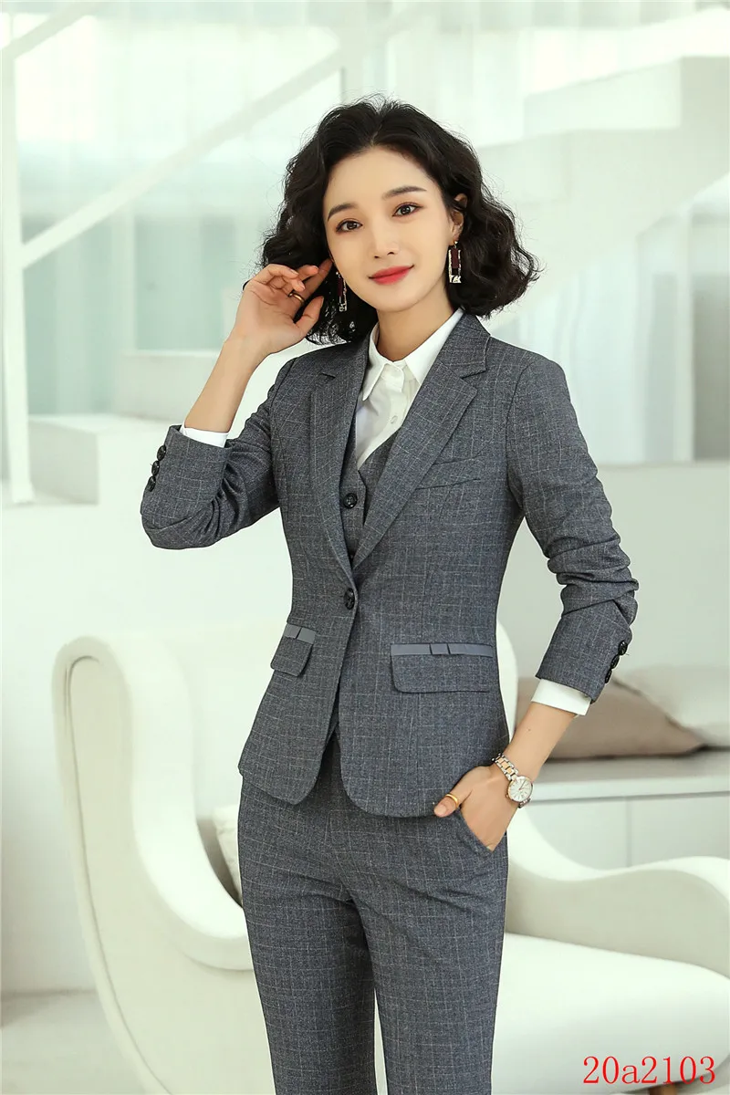 Женский деловой костюм темно-синий пиджак и брюки для офиса элегантный работы |