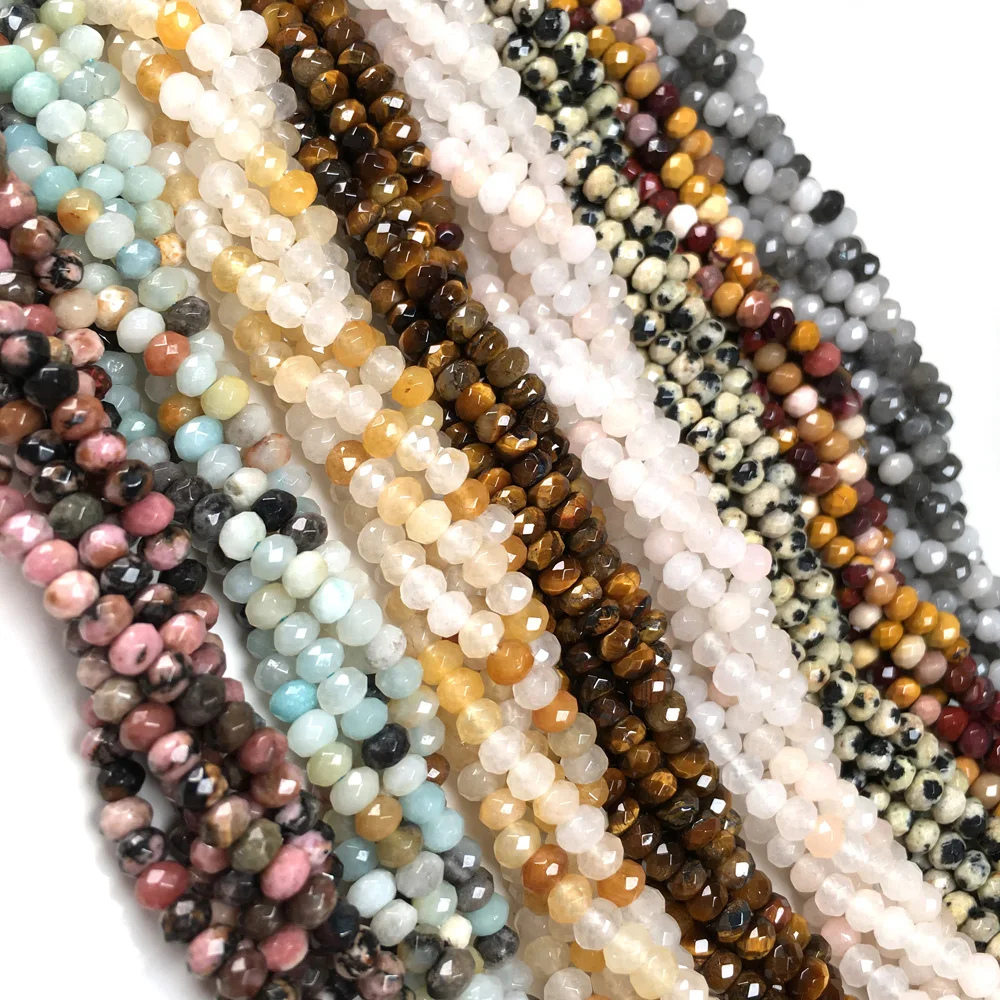 

Natural Stone Beads Faceted Scattered beads agates small Loose Spacer Beads for Jewelry Making DIY Necklace Bracelet Accessories