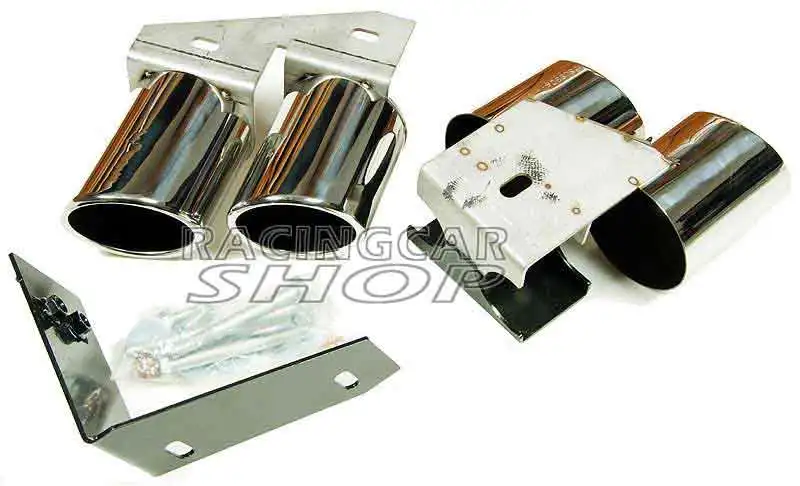 Quad глушитель наконечники Pip 1 пара для AUDI A4 B8 B9 Non-Sline 2009UP A074W