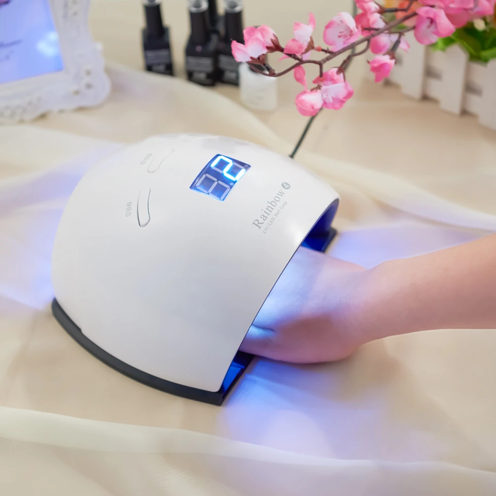 48W UV LED Lamp Nail Dryer For Hand Foot Gel Polish Curing Drying Fingernail Toenail Led Manicure Art Tool | Красота и здоровье