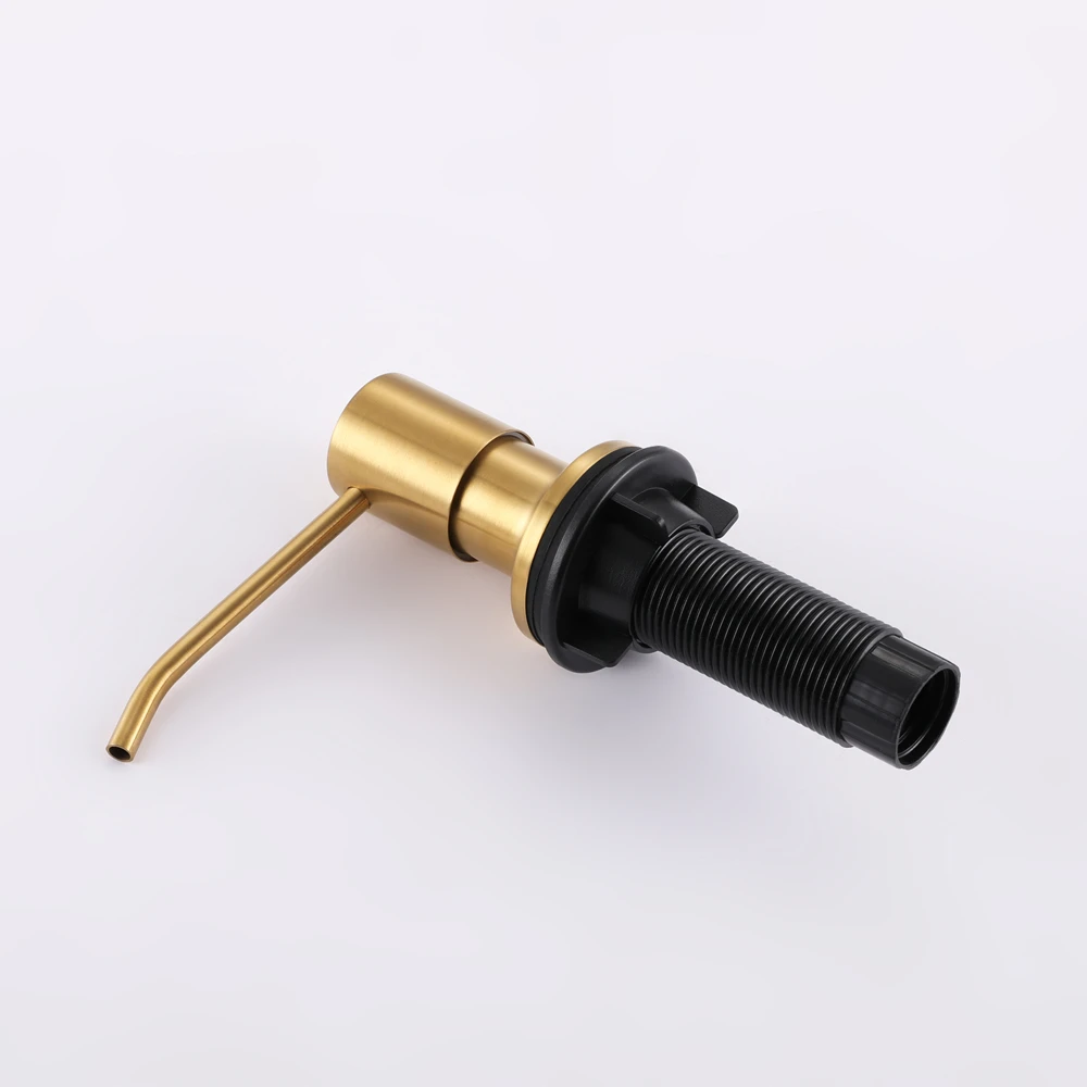 Диспенсер для мыла из нержавеющей стали 500 мл черный/золотой/черный |