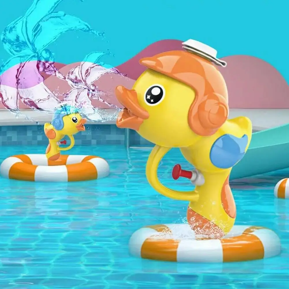

New Kids Cute Little Yellow Duck Water Pistols Toys For Garden Summer Outdoor Beach Water Pool Toys For Boys Girls Children Toy