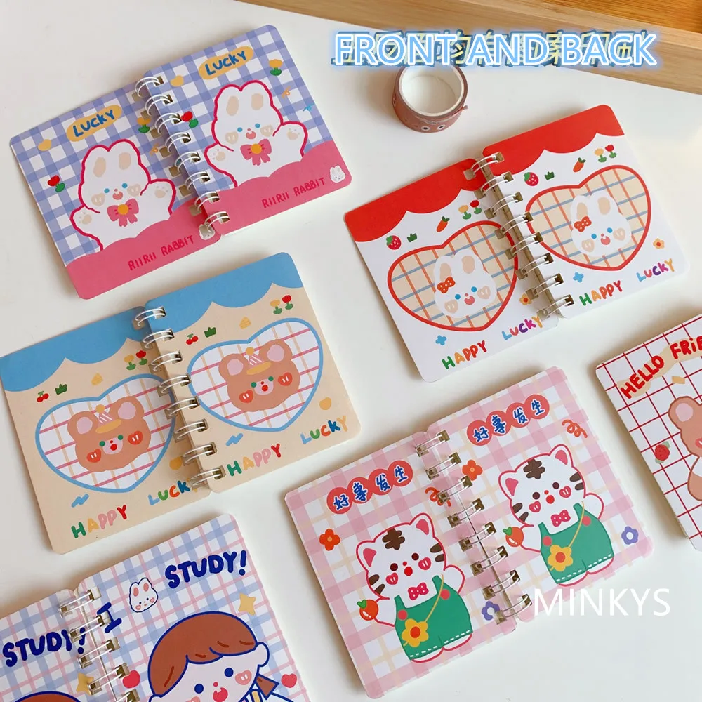 MINKYS Kawaii 80 листы катушки портативный карманный блокнот записная книжка