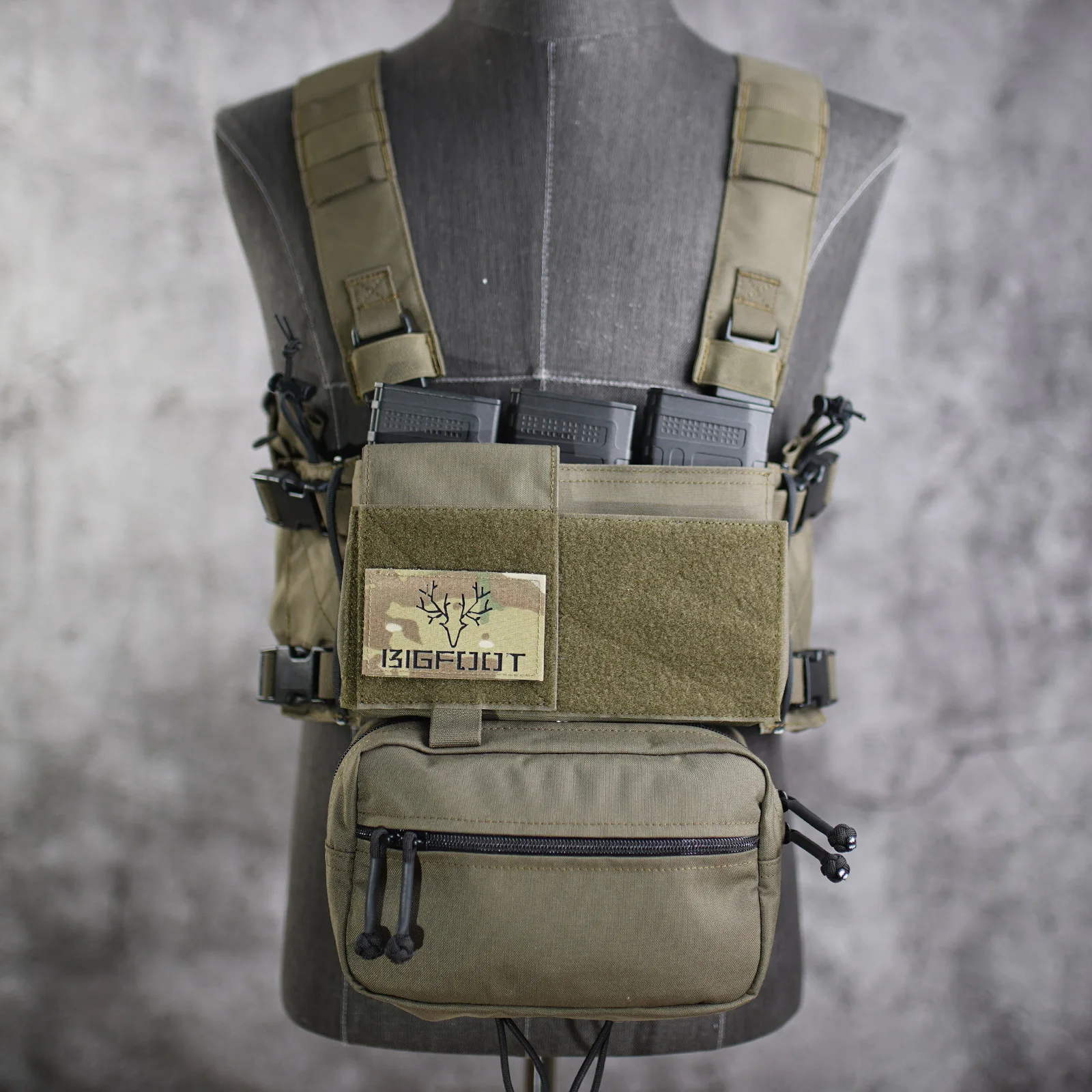 

BIGFOOT GPTC MK3 Tactical Waist Bag Lower Belly Bag Expanded Pouch - BK