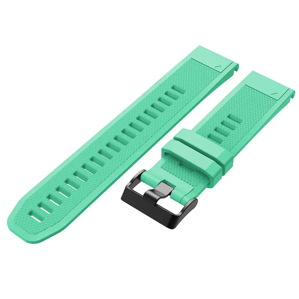 Ремешок силиконовый для наручных часов быстросъемный браслет Garmin Fenix 3 HR 5X plus 6X Pro
