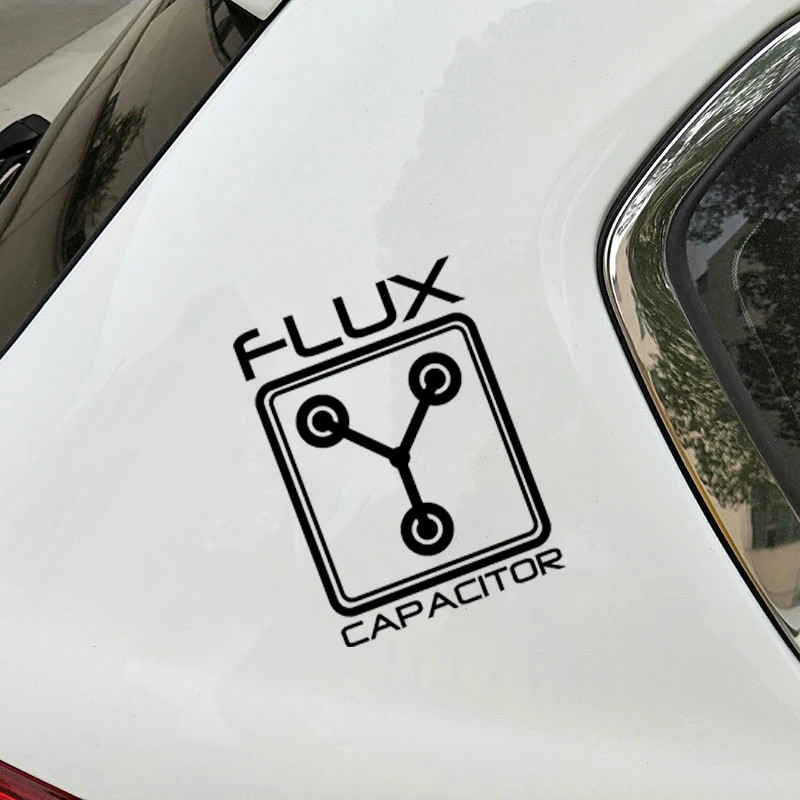 

Creative Flux Capacitor Back Car Sticker Windshield Bumper Motorcycle Future Deco Decals Vinyl Cover Scratches Waterproof PVC