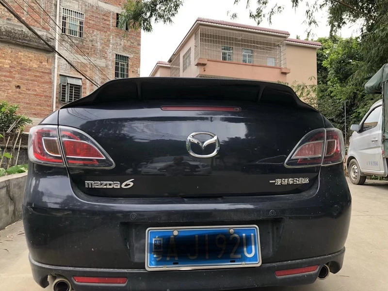 Для Mazda 6 спойлер R Стиль 2009-2013 Mazda 6 спойлер качественный материал из углеродного волокна и frp праймер