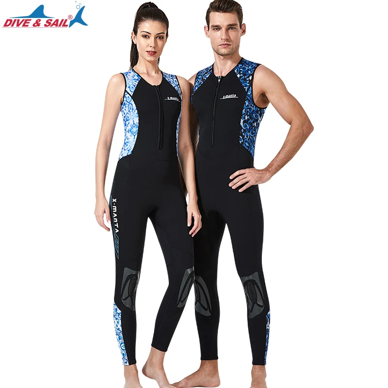 

Triathlon Wetsuit 3mm -Men's Women's Sleeveless Front Zip Long John Neoprene for Scuba Diving Surfing Swimming Ironman Suits