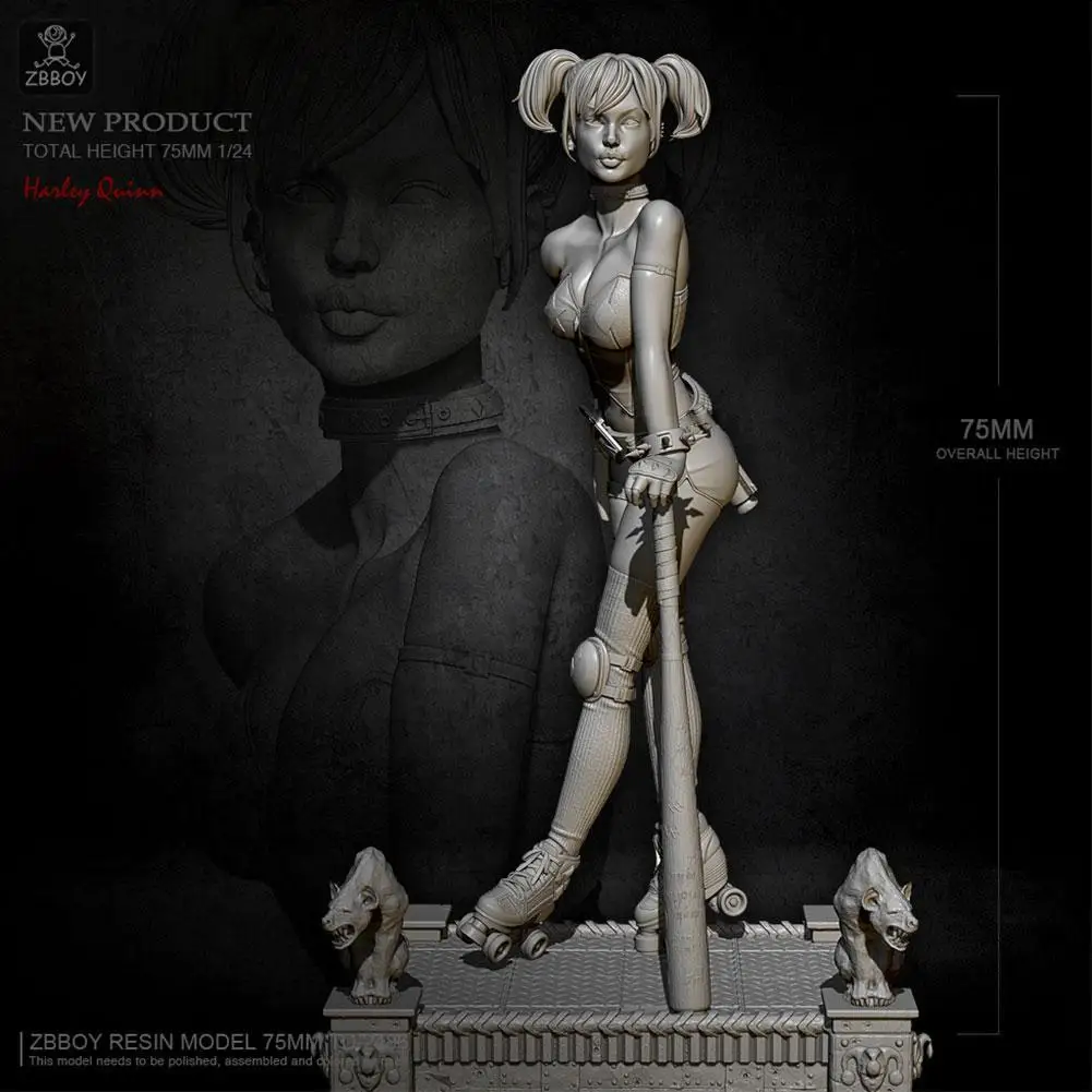 

75mm 1/24 Resin Figure Kits Model Self-assembled Used Hot Collection Your As 2021 Own B4V6