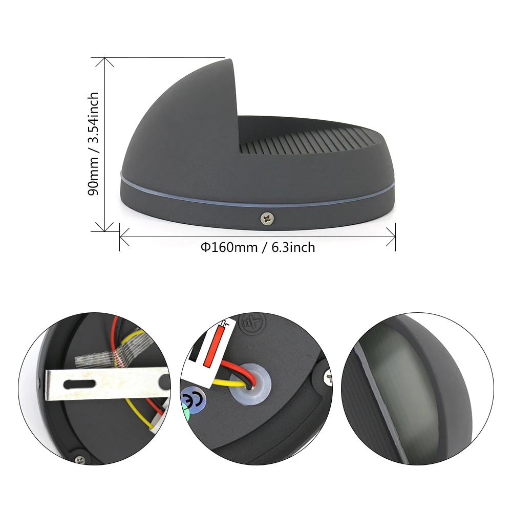 10 светодиодов современный садовый наружный настенный светильник Уличный в стиле