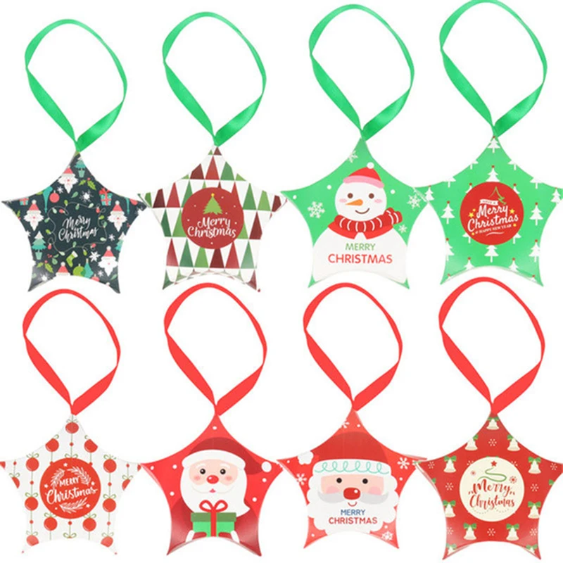 

Merry Christmas Gift Bags Box Xmas Tree Ornaments Hanging Decorations For Home New Year Room Decor Kids Gifts Navidad Natal Noel