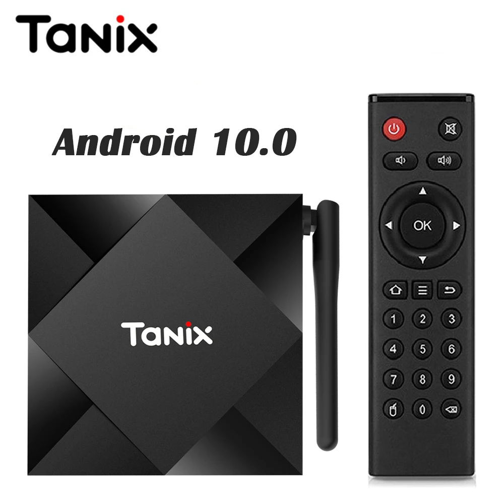 ТВ-приставка Tanix TX6S на Android 10.0, 4 ГБ ОЗУ, 64 ГБ памяти, четырехъядерный процессор Allwinner H616, поддержка H.265 4K и IP-телевидения.