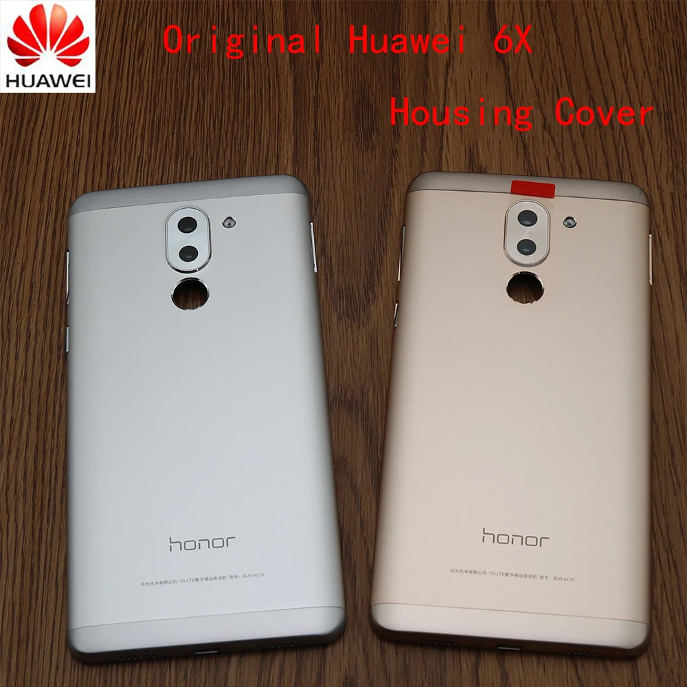 Задняя крышка аккумулятора для Huawei Honor 6X оригинальный корпус с кнопкой