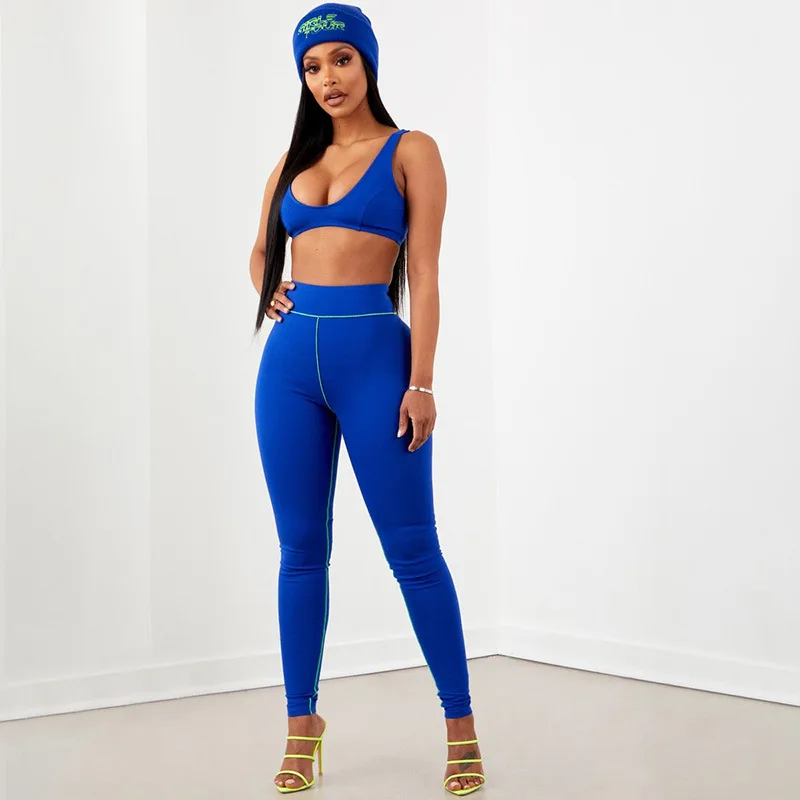 

Female 2019 New Autumu Women Sets Fitness Workout Women's Set Gradient Print Gathered Thin Gym Set