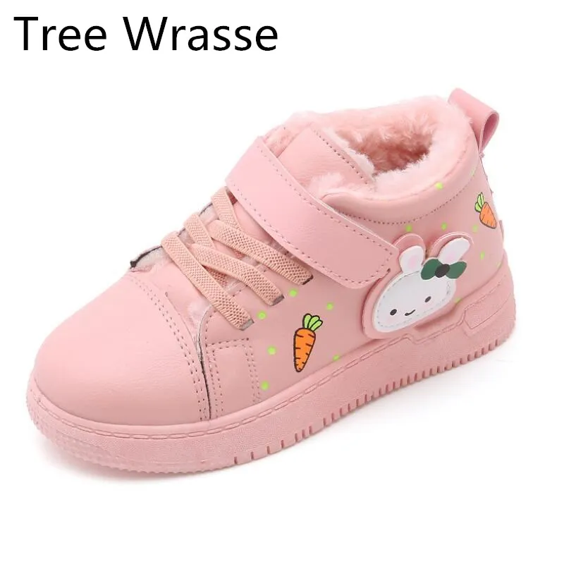 Детские зимние ботинки Повседневная обувь на резиновой подошве для маленьких