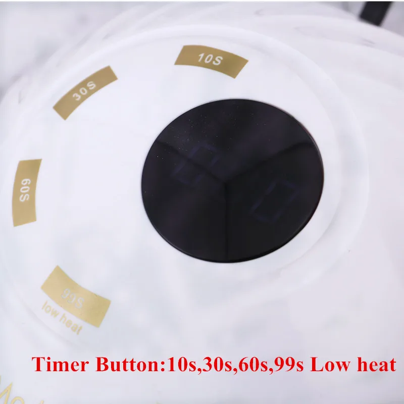 Новый Сушилка для ногтей УФ светодиодный маникюрный аппарат с нижним ЖК дисплеем