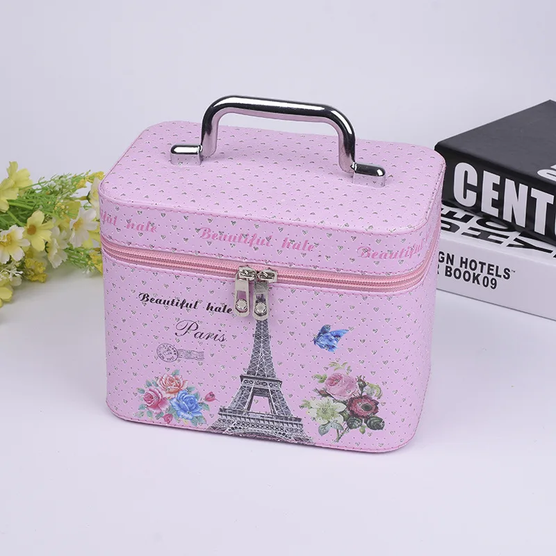 Malet&iacute;n de pinturas con diamantes de gran capacidad, caja de almacenamiento port&aacute;til, varios estilos, multiusos, para cosm&eacute;ticos, nueva y a la moda-3