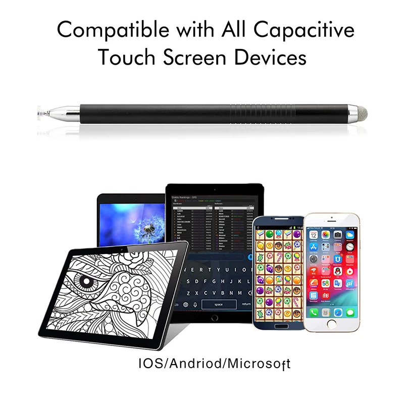 Горячая продажа 3 в 1 металлический емкостный стилус для сенсорного экрана Iphone