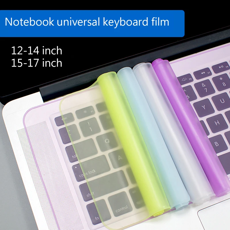 

Universal Laptop Cover Keyboard Skin Dustproof Waterproof Soft Silicone Protector Generic for Macbook 12-14 inch and 15-17 inch