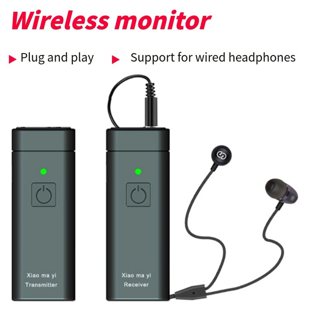 UHF Wireless In-Ear Monitor System Professional Digital Sound Stage Broadcast Sound Card Outdoor Transmitter Receiver
