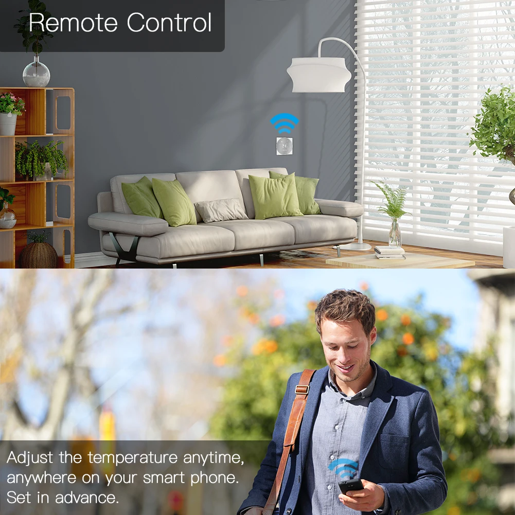 Умный термостат с Wi-Fi 16 А работает Alexa Google Home |