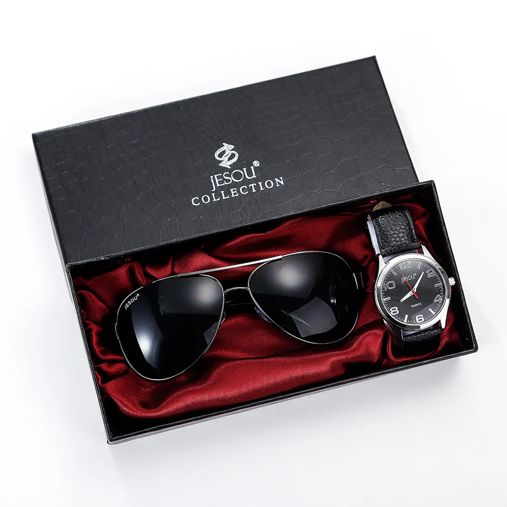 

2pcs/set Boutique Gift Set Glasses and Large Dial Quartz Watch Wrist Watch Gift Selection Women Watches Top Brand Luxury