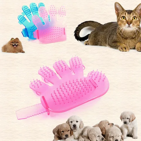 Расческа для собак и кошек, Массажная щетка для груминга собак, 5 пальцев - изображение